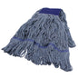 Performance Plus Blue Blended Looped End Wet Mops - Large w/ Wide Band - 12/cs - Mfg #P28313